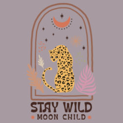 Women | Crop Tee | Stay Wild Moon Child Design
