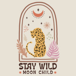 Women | Scoop Neck Tee | Stay Wild Moon Child Design