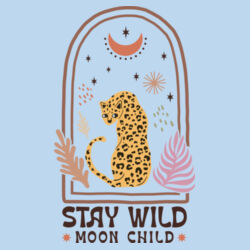 Women | Longline Long-Sleeve Tee | Stay Wild Moon Child Design