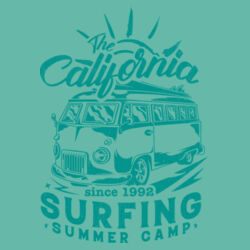 Men | Classic Tee | California Surfing Summer Camp Design