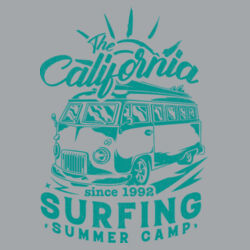 Men | Slim-Fit Tee | California Surfing Summer Camp Design