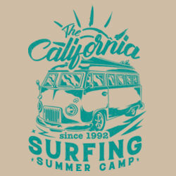 Men | ♻️ Relaxed Sweatshirt | California Surfing Summer Camp Design