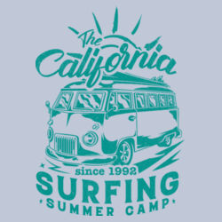 Men | ♻️ Relaxed Hoodie | California Surfing Summer Camp Design