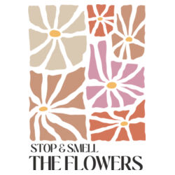 Straw Top Bottle | Stop and Smell the Flowers Design