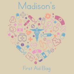 Medium First Aid Bag (30 x 36cm) | Heathy Heart | 💗PERSONALISE NAME & CAPTION💗 Design