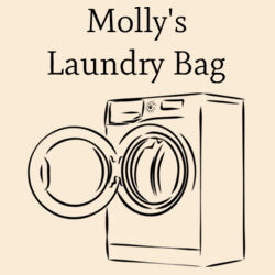 Large Laundry Bag (40 x 60cm) | Washing Machine | 💗PERSONALISE NAME & CAPTION💗 Design