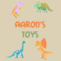 Small Toy Bag (18 x 23cm) | Dinosaurs | 💗PERSONALISE NAME & CAPTION💗 Design