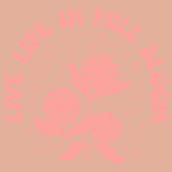 Women | Scoop Neck Tee | Live Life in Full Bloom Design