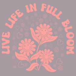 Women | ♻️ Relaxed Sweatshirt | Live Life in Full Bloom Design