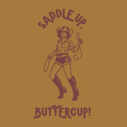Women | Longline Tee | Saddle Up Buttercup Design
