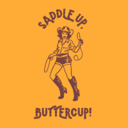 Women | Fitted Tee | Saddle Up Buttercup Design