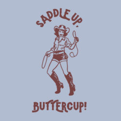 Women | Scoop Neck Tee | Saddle Up Buttercup Design