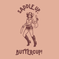 Women | Crop Hoodie | Saddle Up Buttercup Design