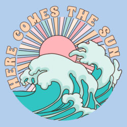 Women | Fitted Tee | Here Comes The Sun Design
