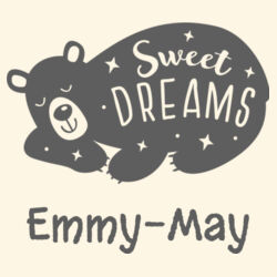 Canvas Pennant Flag | Sweet Dreams Bear | 💗PERSONALISE NAME💗 | 🌸Better Together🌸 Design