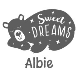 Cushion | Sweet Dreams Bear | 💗PERSONALISE NAME💗 | 🌸Better Together🌸 Design