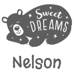 Baby | Short-Sleeve Tee | Sweet Dreams Bear | 💗PERSONALISE NAME💗 | 🌸Better Together🌸 Design