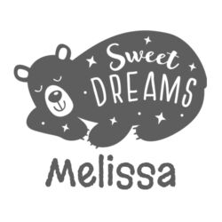 Kids (bedtime) | Relaxed Tee | Sweet Dreams Bear | 💗PERSONALISE NAME💗 | 🌸Better Together🌸 Design