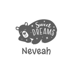 Benelux Ornament (Aluminium) | Sweet Dreams Bear | 💗PERSONALISE NAME💗 | 🌸Better Together🌸 Design