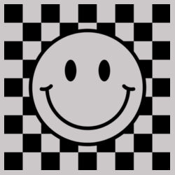 Men | ♻️ Relaxed Sweatshirt | Checkered Smiles Design