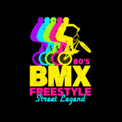 Men | V-Neck Tee | BMX Freestyle Design