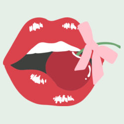 Women | Classic Tee | Cherry Kiss Design