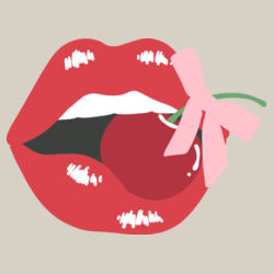Women | Crop Tee | Cherry Kiss Design