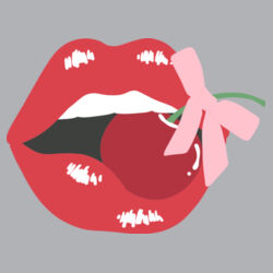 Women | Crop Hoodie | Cherry Kiss Design