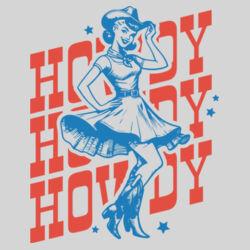 Women | Fitted Tee | Howdy Cowgirl Design