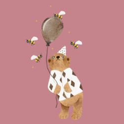 Baby | Short-Sleeve Tee | Balloon Bear Adventure Design