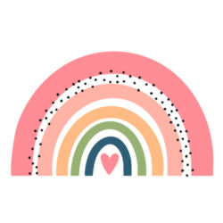 Baby | Bib | Heartful Rainbow Design