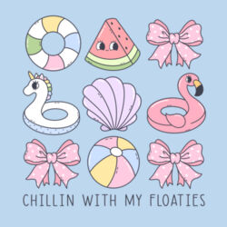 Kids | Relaxed Tee | Chillin' with My Floaties Design