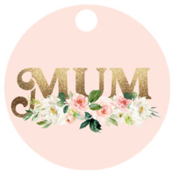 Round Keyring | Golden Mum Design