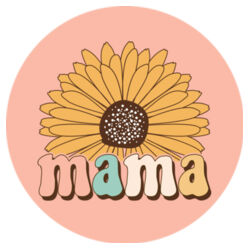 Round Hardboard Coaster | Mama Sunflower | 🌸Better Together🌸 Design