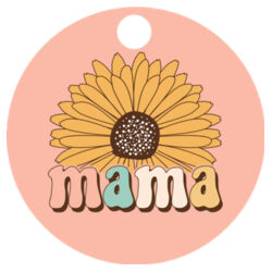 Round Keyring | Mama Sunflower Design