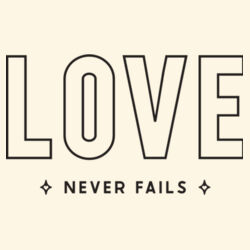 Weekender Tote (46 x 37cm) | Love Never Fails Design