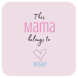 Square Hardboard Coaster | This Mum/Nana/Granny Belongs To | 💗PERSONALISE TITLE & NAME💗 | 🌸Better Together🌸 Design