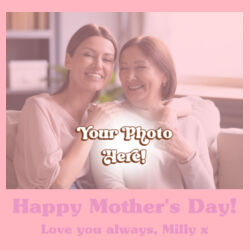 Colour Mug | Mother's Day Photo Upload - LANDSCAPE | 💗PERSONALISE PHOTO & MESSAGE💗 Design