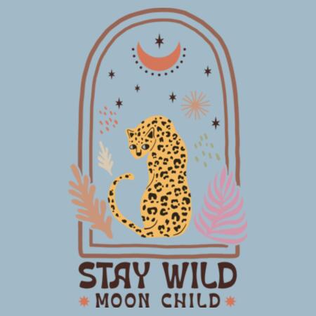 Women | Oversized Tee | Stay Wild Moon Child Design