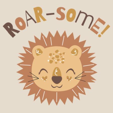 Baby | Short-Sleeve Bodysuit | Roar-some Lion Cub Design