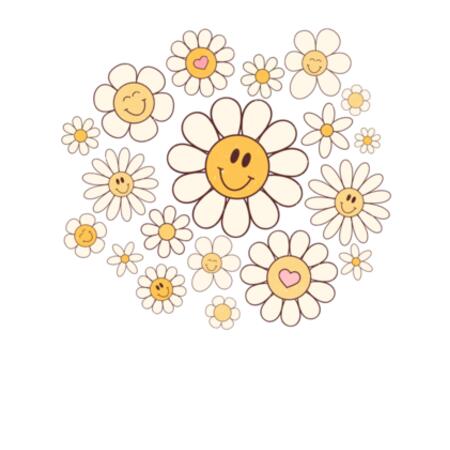Kids | Tank | Retro Daisies Design