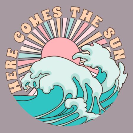Women | Crop Tee | Here Comes The Sun Design