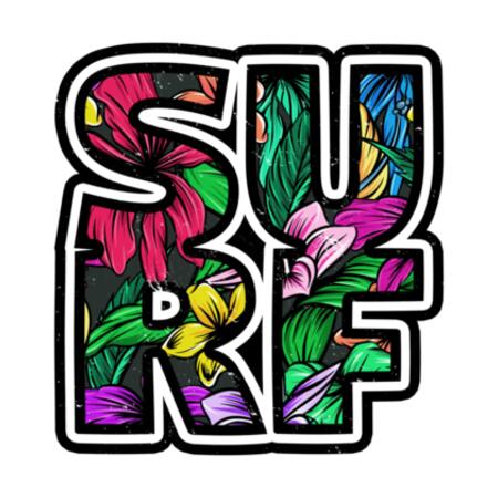 Kids | Long-Sleeve Tee | Tropical Surf Design