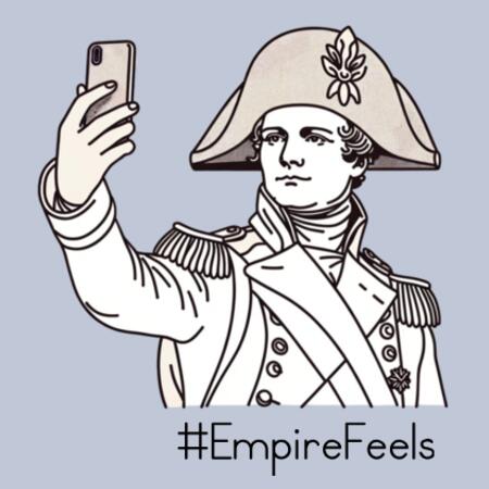 Men | ♻️ Relaxed Sweatshirt | Napoleon Selfie Design