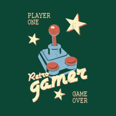 Men | Long-Sleeve Tee | Retro Gamer Design