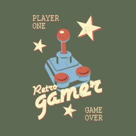 Men | ♻️ Relaxed Hoodie | Retro Gamer Design