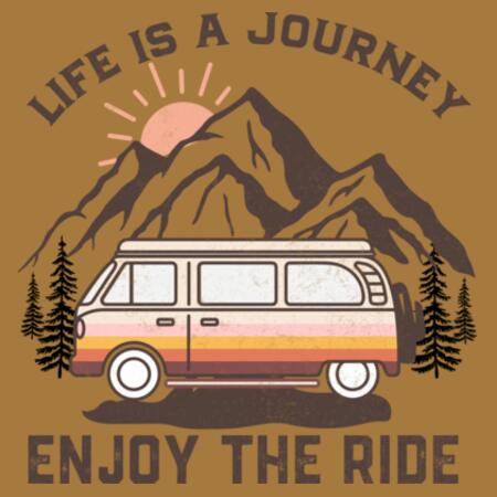 Men | Long-Sleeve Tee | Life is a Journey Design