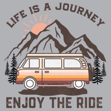 Men | ♻️ Relaxed Hoodie | Life is a Journey Design