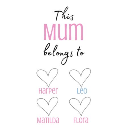 Mug | This Mum/Nana/Granny Belongs To Design