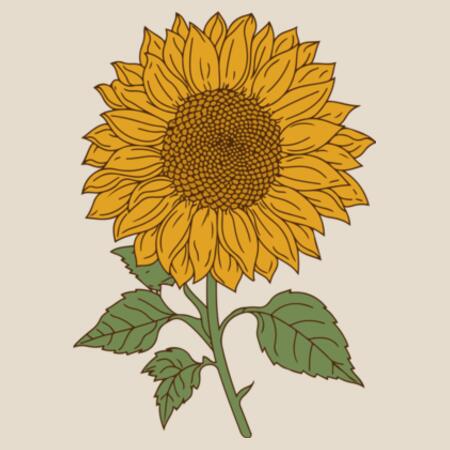Baby | Short-Sleeve Bodysuit | Sunflower Design